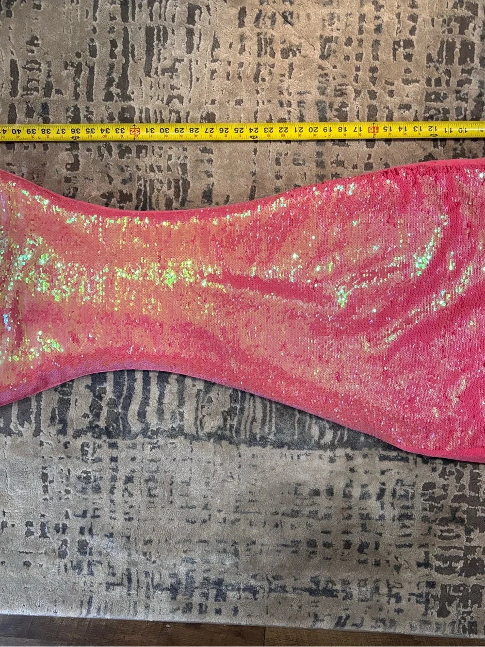 Cynthia Rowley Pink Flip Sequin Mermaid Tail Blanket Snuggle Sleeping Bag